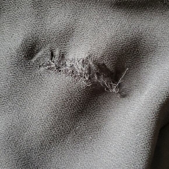 Show Me Your Mumu Little Black Semi Sheer Lined Mini Swing Tunic Dress Medium - Picture 7 of 9